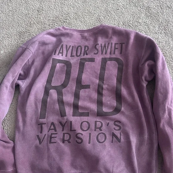 Taylor Swift Purple Crew Neck Sweater - Picture 3 of 3